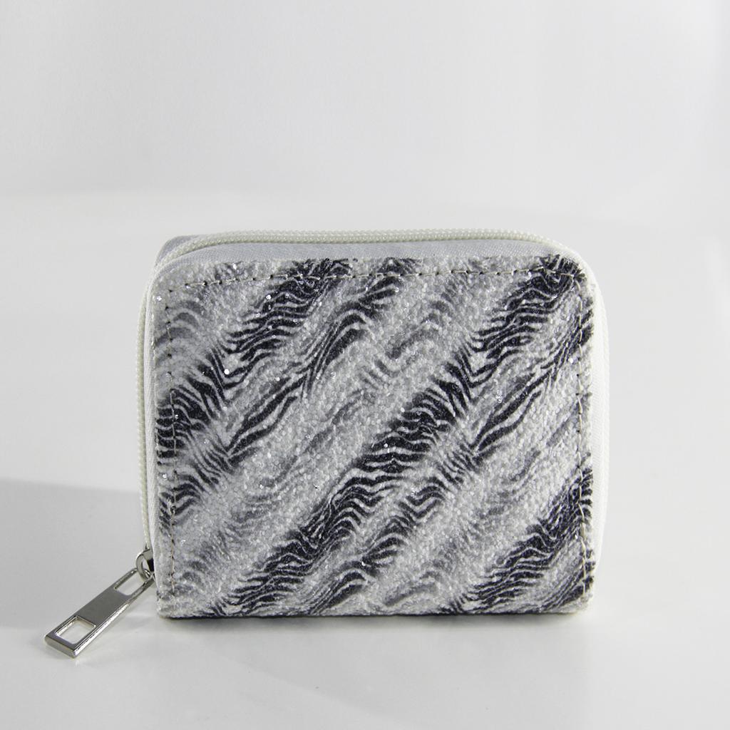 Женский короткий кошелек на молнии, маленький кошелек для карт, детский кошелек с блестящим градиентом