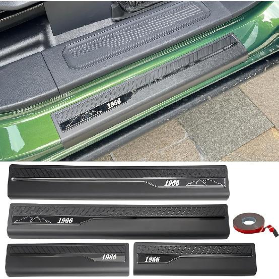Door Sill Guard Protector for Ford Bronco 2026 2025- Accessories 4 Door, Door Edge Guards with 1966 Pattern Paying Tribute 60th