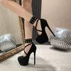 Сексуальные босоножки на платформе женские туфли Willow Studs на шпильке 16 см на высоком каблуке для ночного клуба Pole Dance Single Shoes