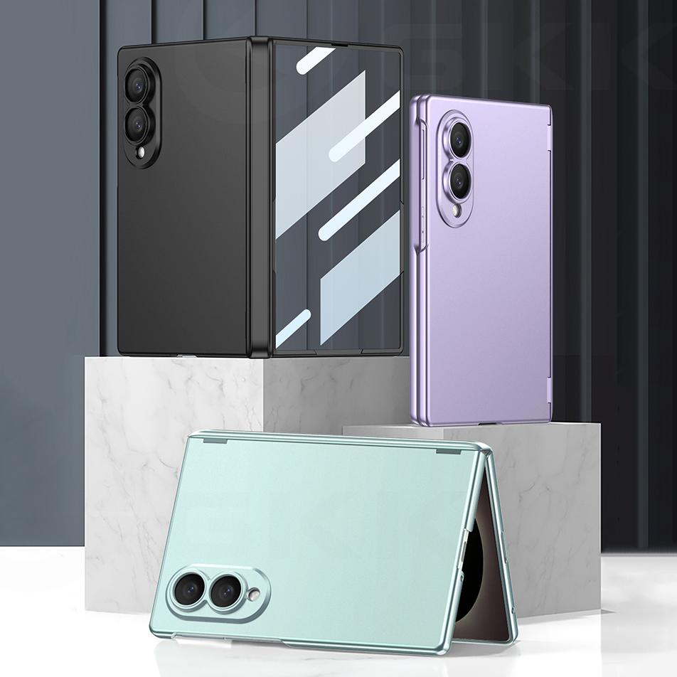 Чехол со всеми функциями и магнитной петлей для Samsung Galaxy Z Fold 8 Ultra, Стекло для экрана, Пластиковая матовая тонкая крышка для чехла Galaxy Z Fold7