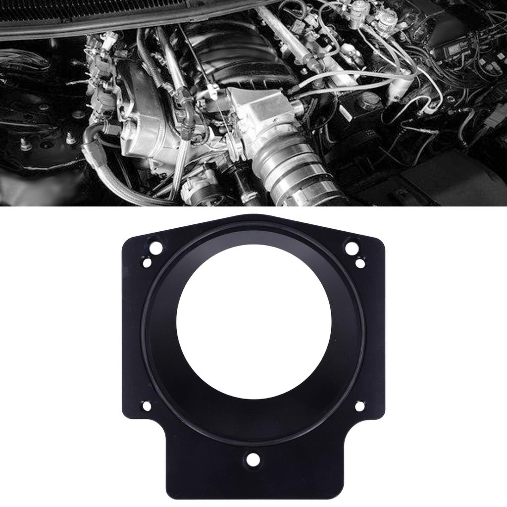 3.6in Intake Manifold Throttle Body Adapter Spacer Fit for GM GEN III LS1 LS2 LS6 LSX LS4Black