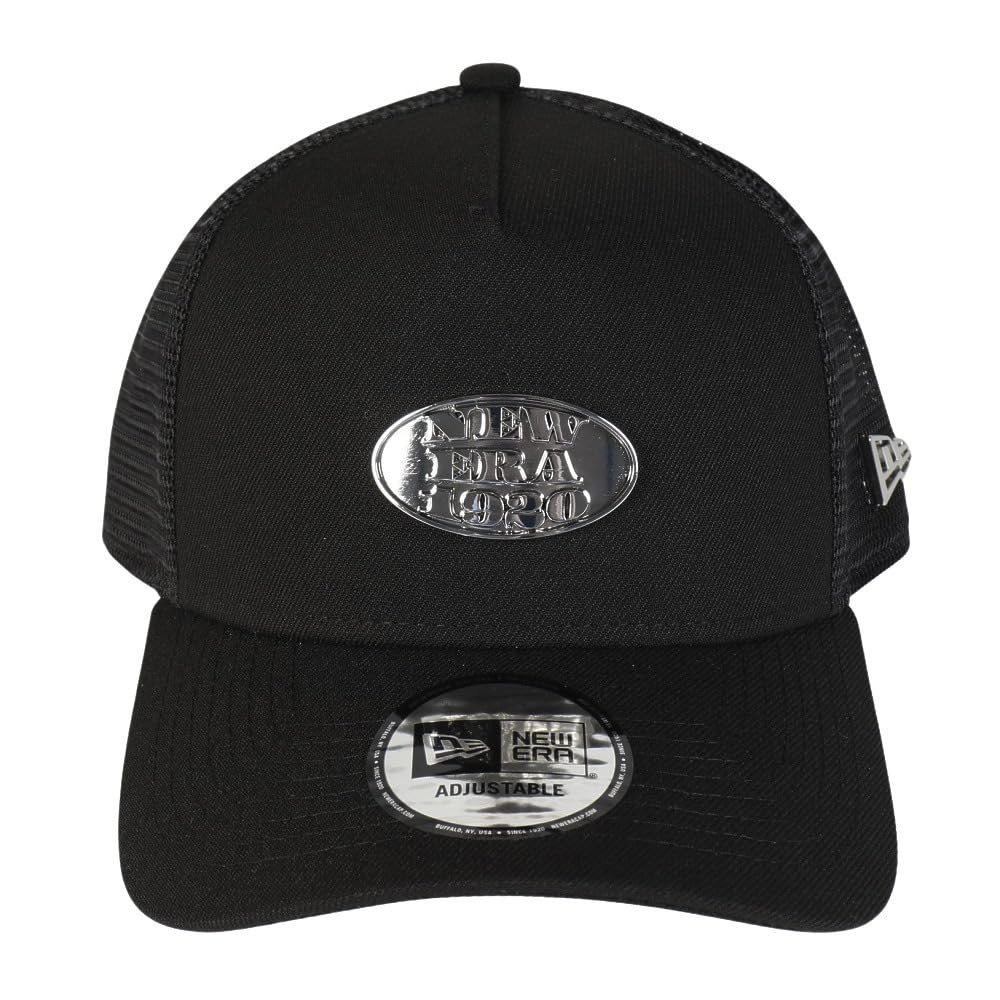 [New Era] Mesh Cap 9FORTYA-Frame Cotton Metal Plate BlackSilver FREE 940AFTR METAL PLATE BLK SIL 251 14388621 NER36C3777