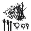 45Pcs Push Mount Cables Zips Ties With Cars Wire Routing Clips Fitment Self Locking Fastening Universal  Premium Quality