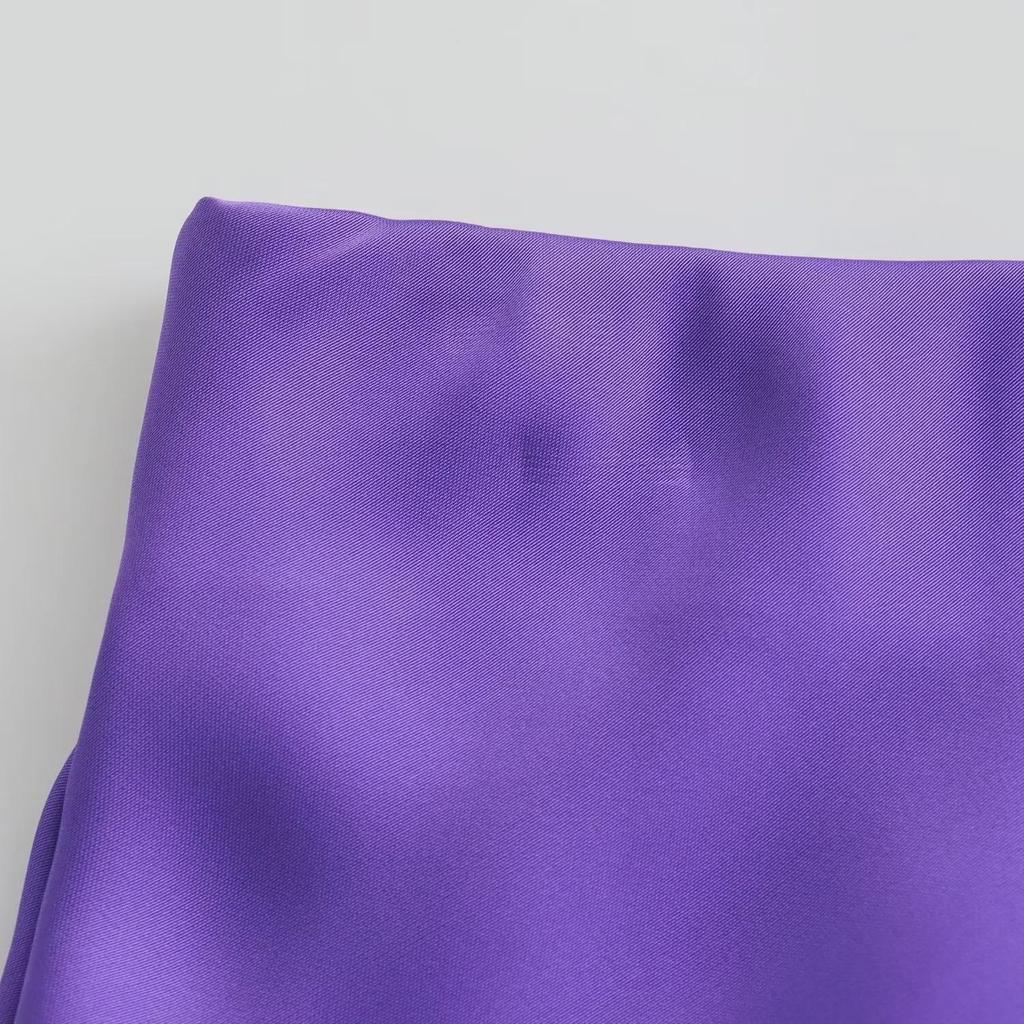 Новая атласная юбка миди в европейском и американском стиле 8632845