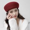 Сохраняющая тепло женская шляпа-берет Классический шерстяной берет Роскошный цилиндр для вечеринки