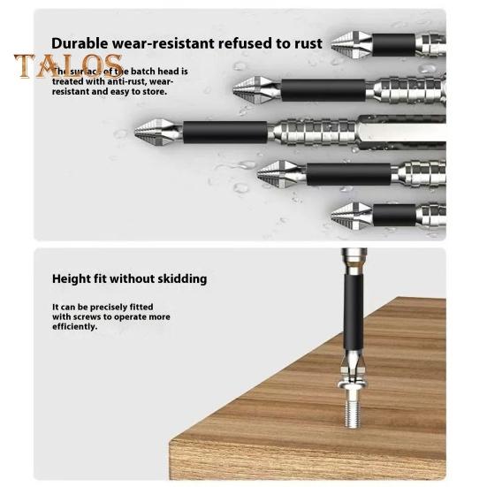 Набор магнитных сверл для отвертки, высокопрочные, устойчивые к ржавчине, высокоскоростные, с крутящим моментом, противоскользящие, прочные магнитные сверла