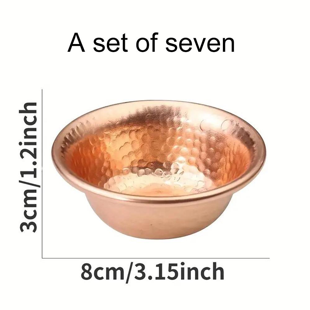 Непальская чаша для подачи воды из чистой меди, чаша для подачи воды ручной работы с узором молотка, чаша для святой воды для Будды, буддийские принадлежности