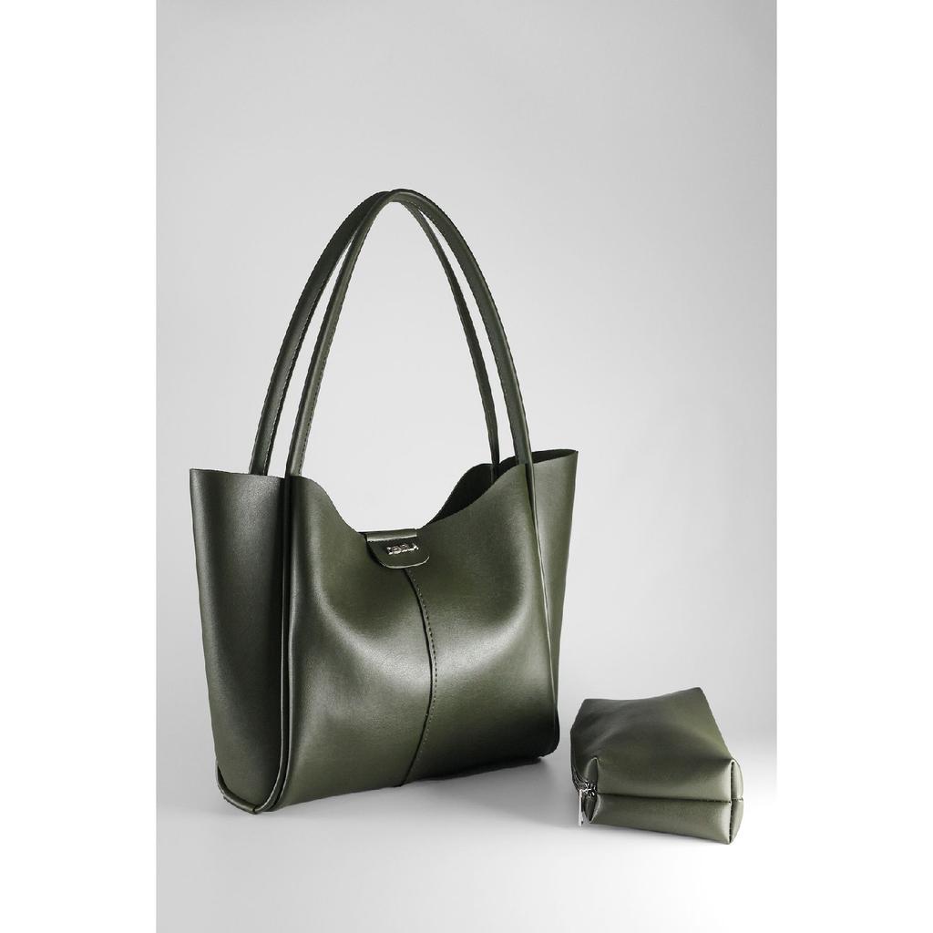 Women's Black Large Size Makeup Bag Hand And Shoulder Bag