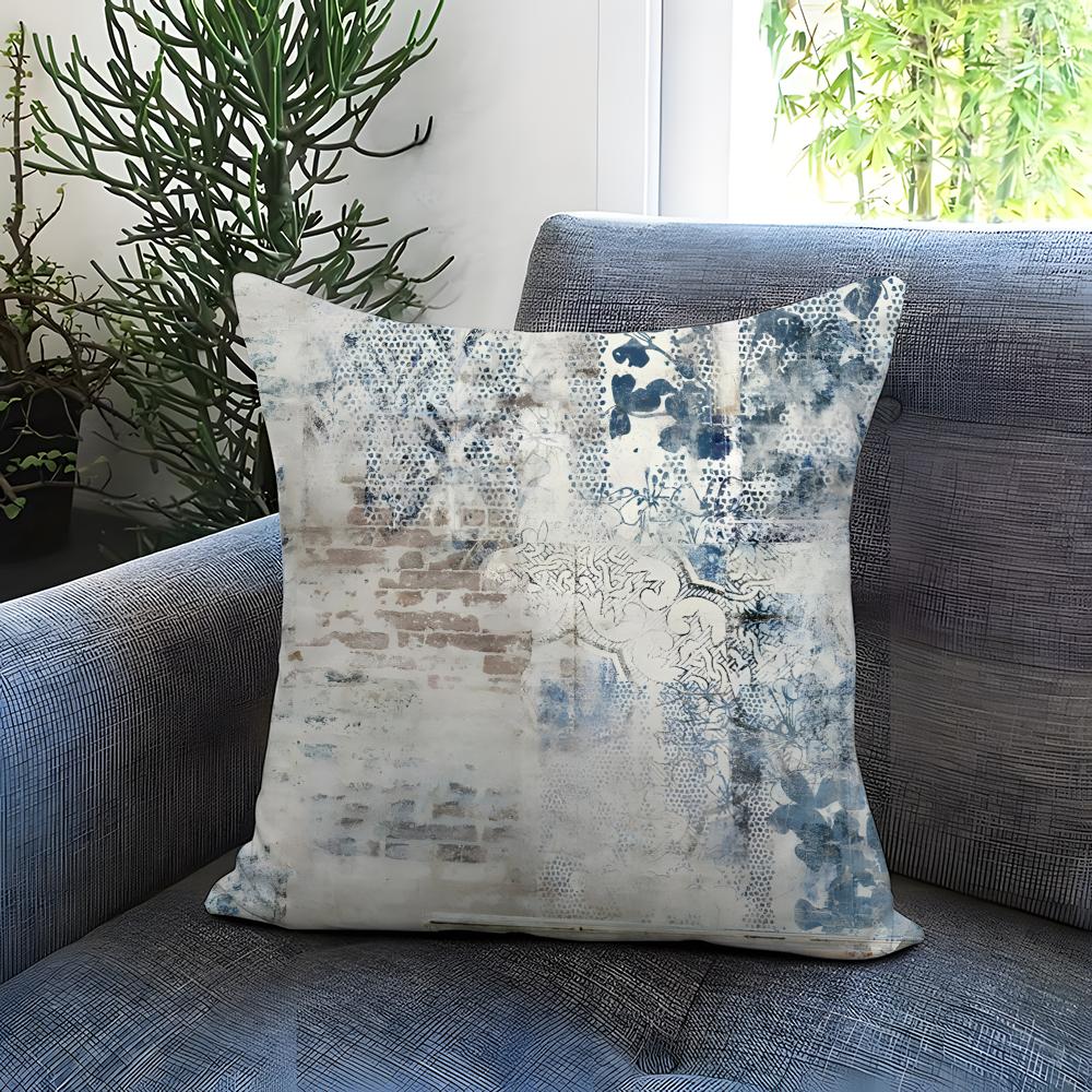 Abstract Texture Cushion Cover Comfortable Reversible Pillow Cover Ideal for Car Sofa Bedroom Beyond