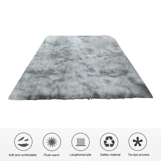 Shag Area Rug for Living Room Fuzzy Plush Indoor Bedroom Carpet Tie Dye Thickened