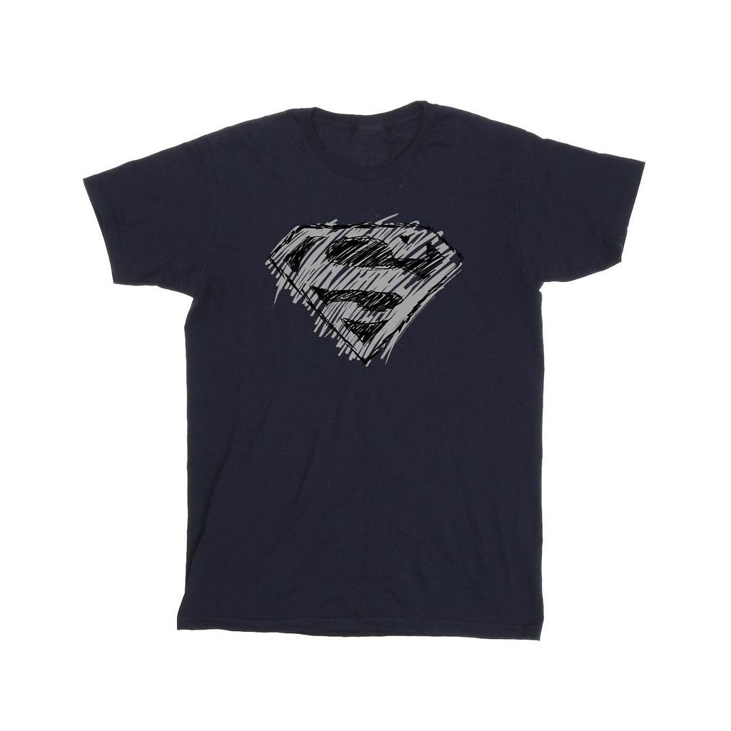 DC Comics Boys Superman Logo Sketch T-Shirt