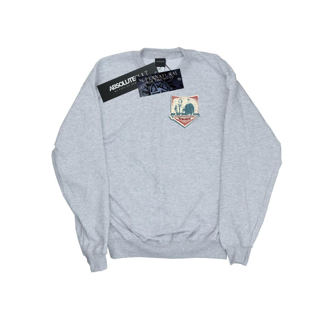Supernatural Mens Winchester Breast Print Sweatshirt