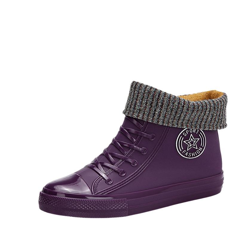 Waterproof Shoes Women's Rain Shoes Wholesale Rain Boots Student Non-slip Rubber Shoes Adult Water Boots Short Fashion Work Shoes