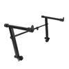 Keyboard Stand Riser, Keyboard Stand Extension AL S Electronic Piano Keyboard Rack, 2-Tier Riser, Width Adjustable from 42 to 75 cm