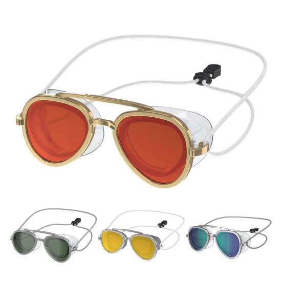 Очки для плавания с головным ремешком, очки для плавания для взрослых, защита от запотевания и УФ-лучей, очки для плавания с регулируемым ремешком