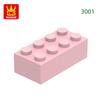Нетоксичный 40 шт./лот 3001 2x4 Высокий 8-отверстий Строительный блок Moc Цветные детали Совместимые с Кирпичом DIY Детская игрушка Сборка Подарочная коробка