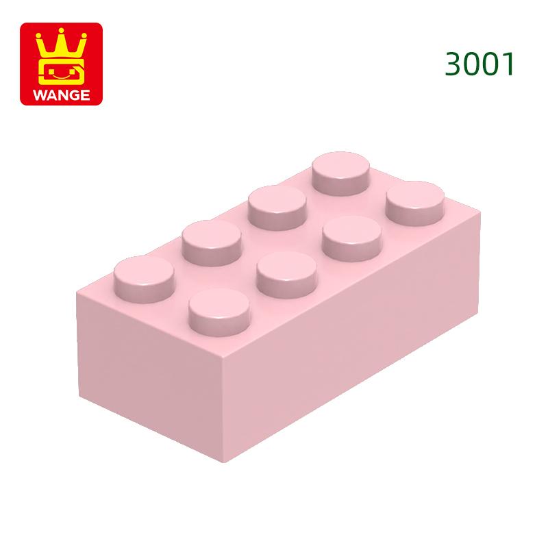 Нетоксичный 40 шт./лот 3001 2x4 Высокий 8-отверстий Строительный блок Moc Цветные детали Совместимые с Кирпичом DIY Детская игрушка Сборка Подарочная коробка