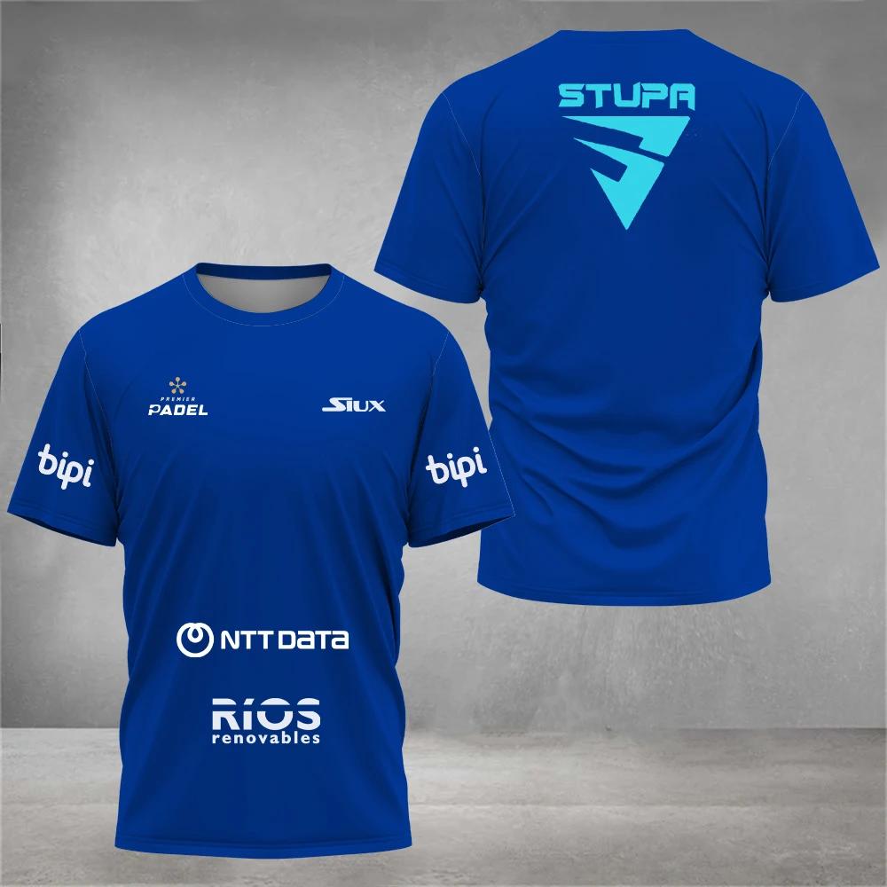 PADEL Wear Летняя быстросохнущая уличная дышащая мужская футболка с коротким рукавом для спорта на Паделе, дышащая дышащая футболка с коротким рукавом для фитнеса