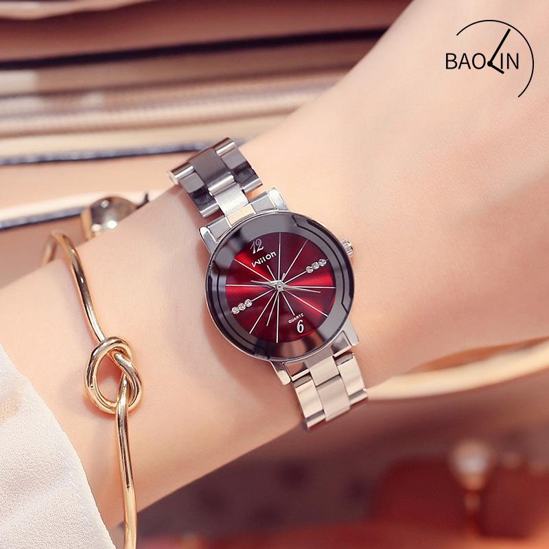 Watches for Women Couple Stainless Steel Steel Band Quartz Watch Trend Fashion Diamond Women's Watch Women's Watch