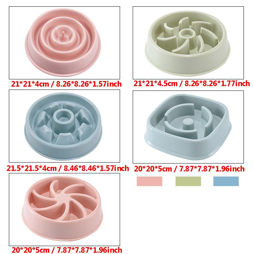 Миска для медленного питания домашних животных, анти-удушающая кормушка, пластиковые миски для корма для собак, домашняя тарелка для медленного питания собак, анти-глотающая кормушка для кошек и щенков