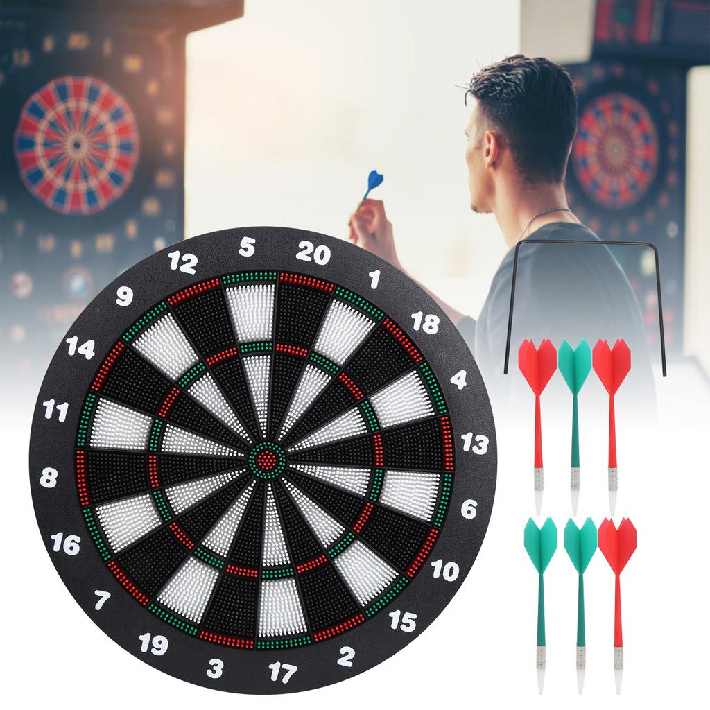 16,5-дюймовая безопасная мишень для дартса с набором из 6 дротиков, многоразовая для игр в баре, развлечений и вечеринок