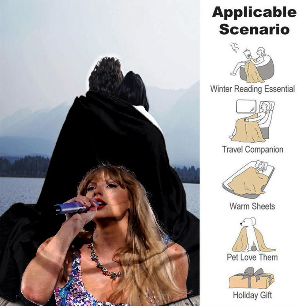 Taylor Swift Live Performance Blanket Soft Throw Blanket For Home Bedroom Bed Sofa Travel Office Solid Christmas Blanket