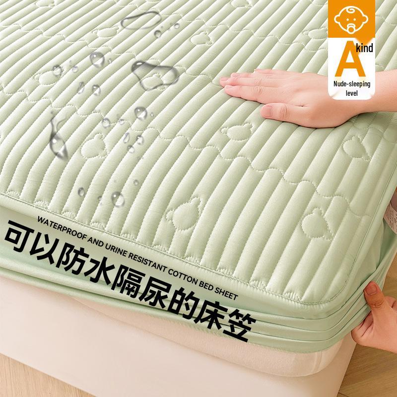 Серия Luochuan Водонепроницаемый и непромокаемый стеганый комплект простыней на резинке - 3-предметный защитный чехол для матраса