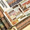 Набор из 12 рулонов изысканного дизайна васи-ленты DIY в винтажном стиле, декоративные рулоны ленты с декоративным узором для подарочной упаковки, художественная лента
