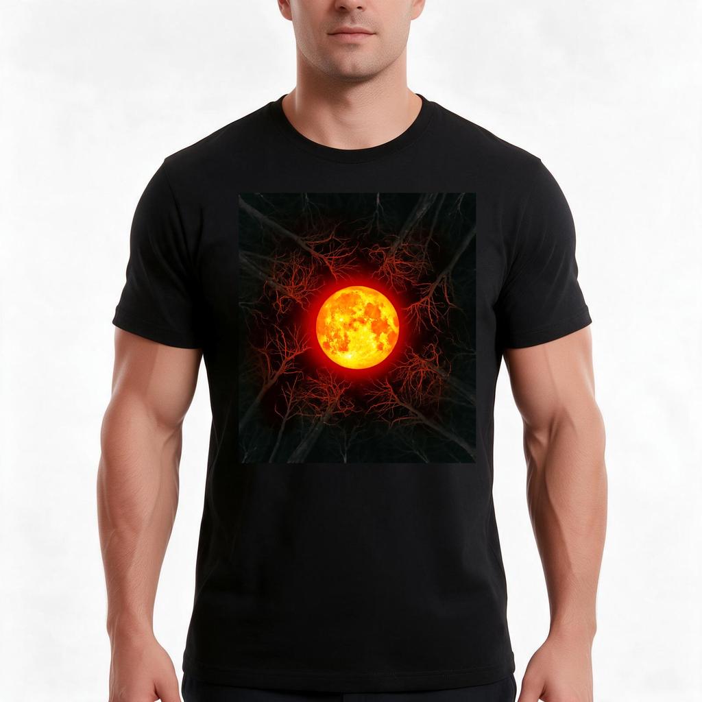 Full Moon Hunters moon ATW TShirt Summer Casual Cotton Tee Oversized Streetwear Tops Vintage Graphic Print Cotton