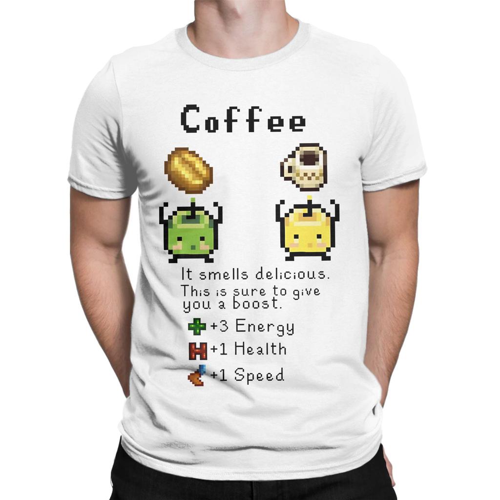 Coffee Junimos Graphic Funny 100 Cotton TShirt junimo Tees Tops For Unisex
