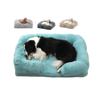 Calming Large Dog Bed Orthopedic Egg Crate Foam & Memory Foam Pet Sofa for Large Anti-Slip Bottom with Washable Removable Cover