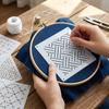 30pcs Geometric Pattern Sashiko Stencil Kit Reusable Patchwork Stencil  Mending Supplies