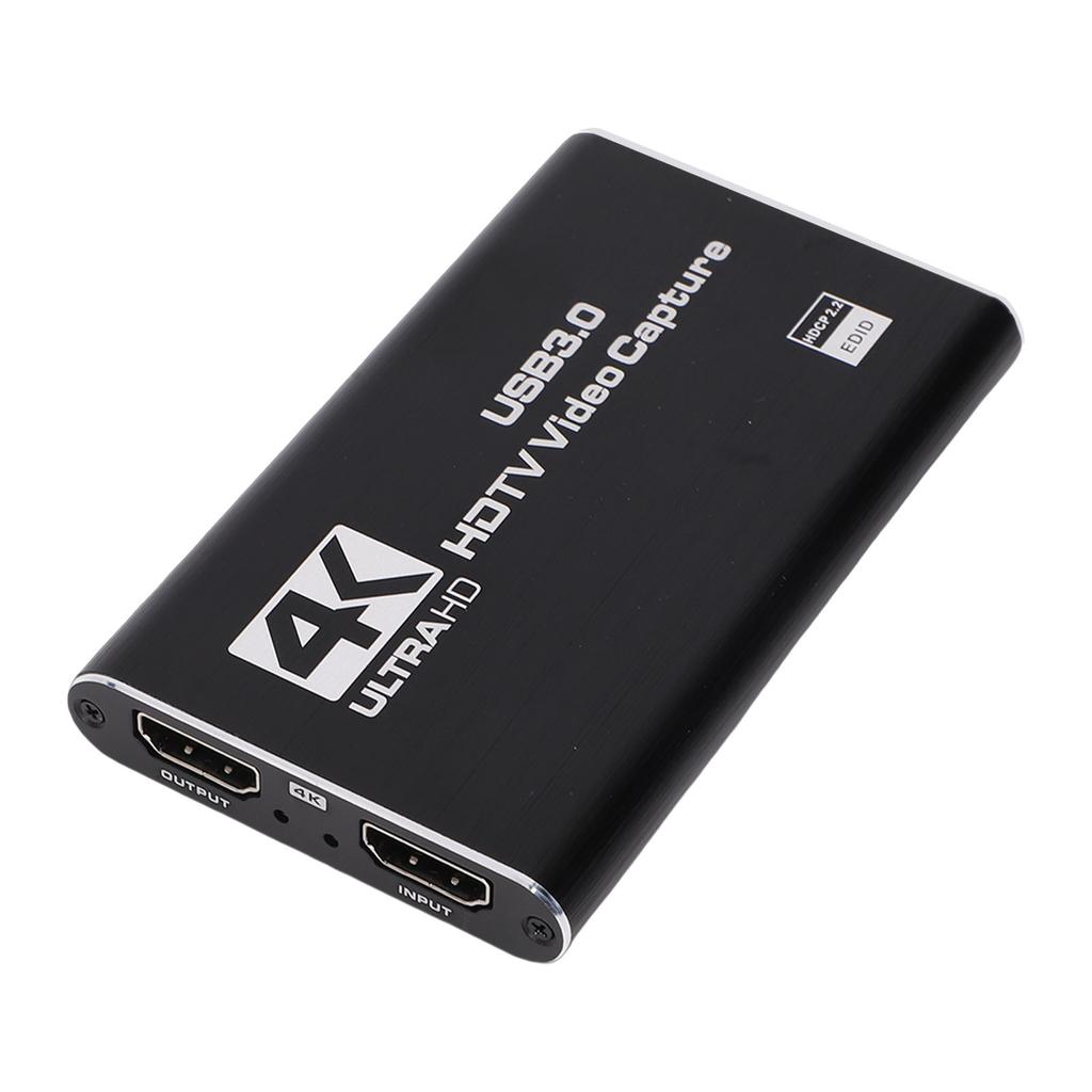 Карта захвата видео 4K, HDMI на USB 3.0, карта захвата игр с выходом Loop Out, 1080P 60FPS, вход для микрофона 3,5 мм