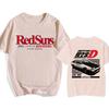Japanese Anime Initial D EU Size T-Shirt Redsuns Cartoon Gothic Tops AE86 Funny Harajuku Manga Tshirt Men Graphic Tee Shirt Male