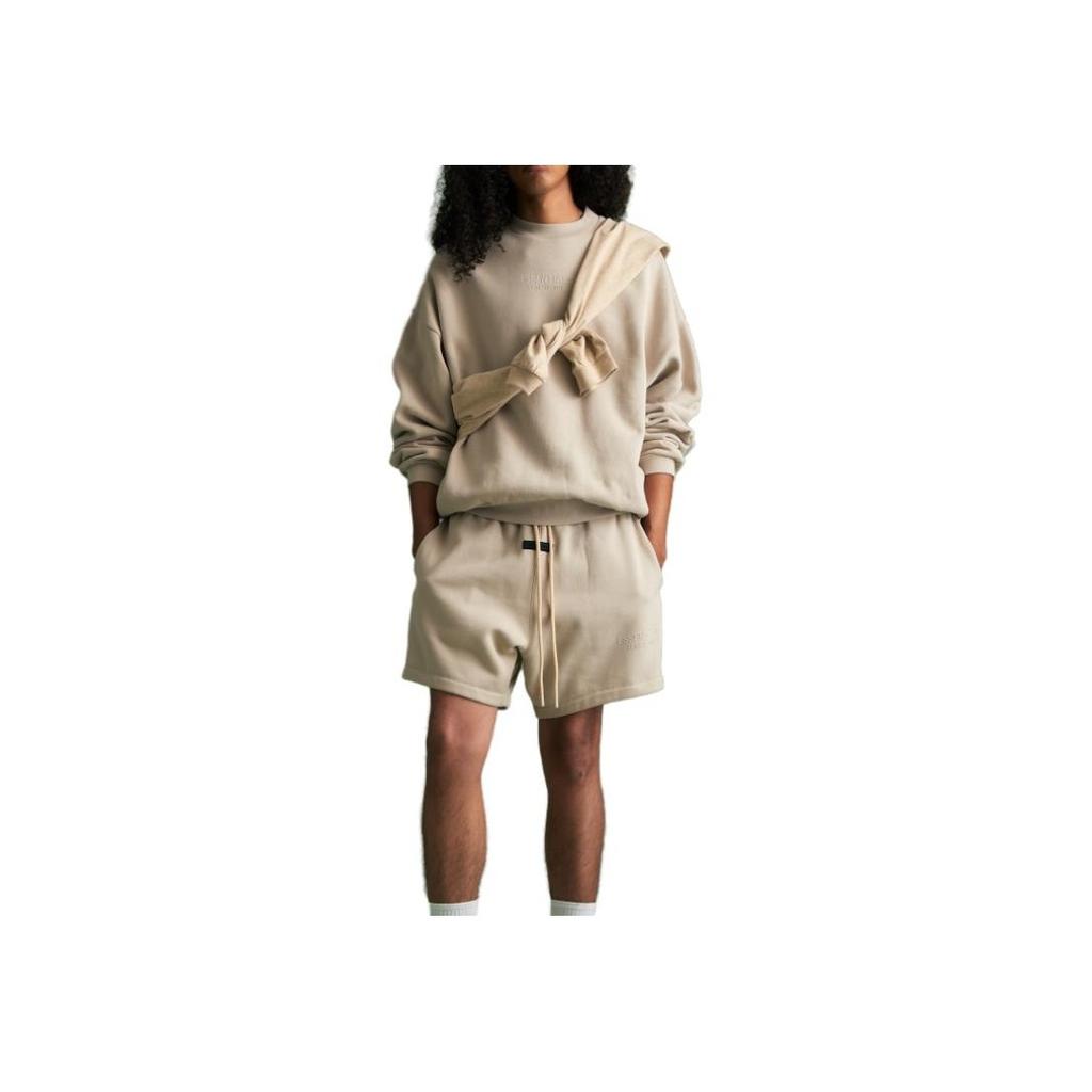 Fear of God Мужские топы с круглым вырезом Essentials Silver Cloud, серые 192BT232042F