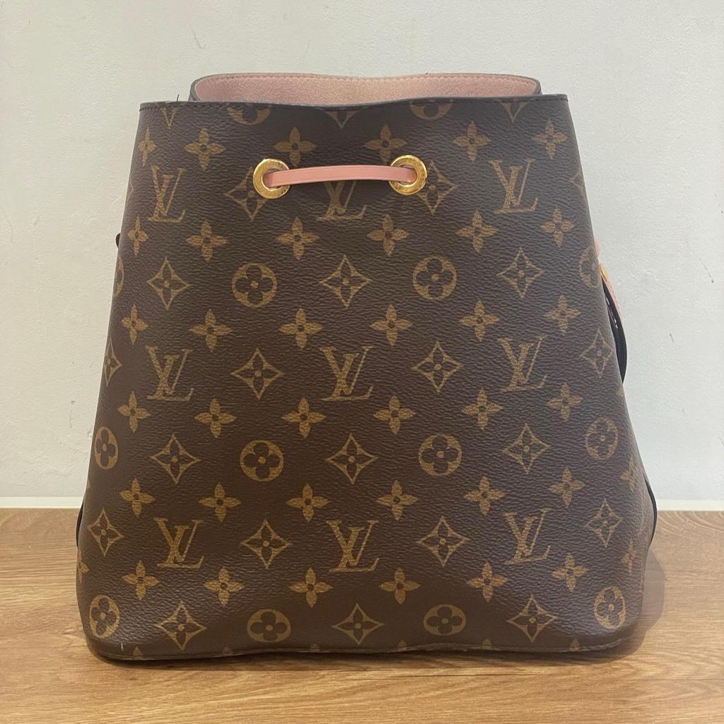 [Pre-Owned] Noe Monogram Coated Canvas And Leather Bucket Bag - Good #QH07DL