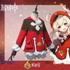 Костюм Кли из Genshin Impact в стиле Лолиты Игровой наряд для женщин Милый Косплей Не-Горничная