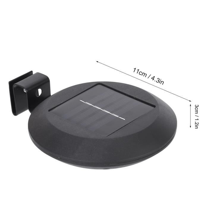 HURRISE Solar Fence Light - 9LED - Waterproof - Easy Installation