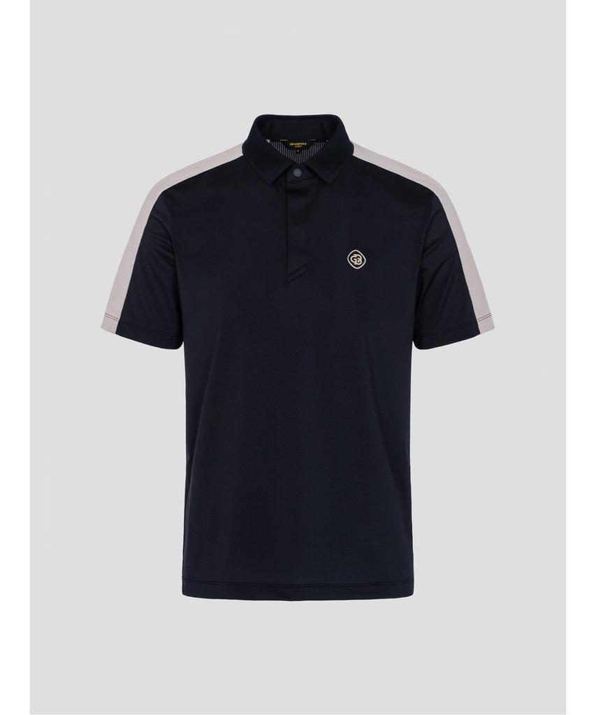 BEANPOLE GOLF [B_Under] Men'S Shoulder Color Block Short Sleeve T-Shirt - Black
