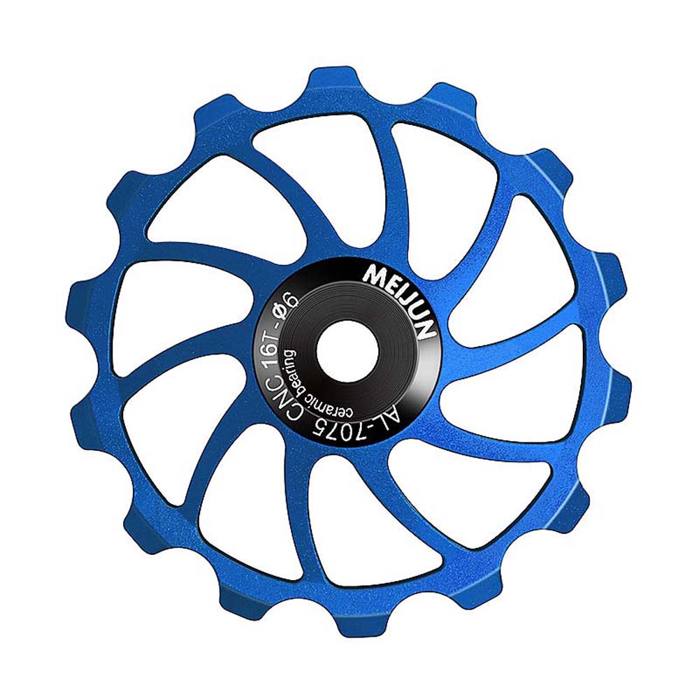 15T 16T Детали для велосипеда Колесо шкива Алюминий Цинк Цинковый сплав Подшипник Направляющее колесо Направляющий ролик Задний переключатель