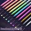 12/36 Pcs Colors Gel Pen Glitter Pastel Fluorescence Neon Highlighter Pens DIY Painting,Black Card Drawing, Marking,Graffiti Back School Season