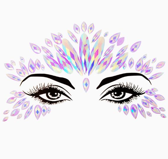 3D New Rhinestone Festival Makeup Bright Face Stickers Glitter Stones Jewelry Stickers On Crystals Face Gems Decoration Diamonds