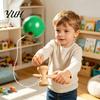 Street Performance Prop Solid Wood Kendama Ball Catch Toy, Professional Balance Durable Grip Classic Skill Training Toy Game, Hand Eye Coordination