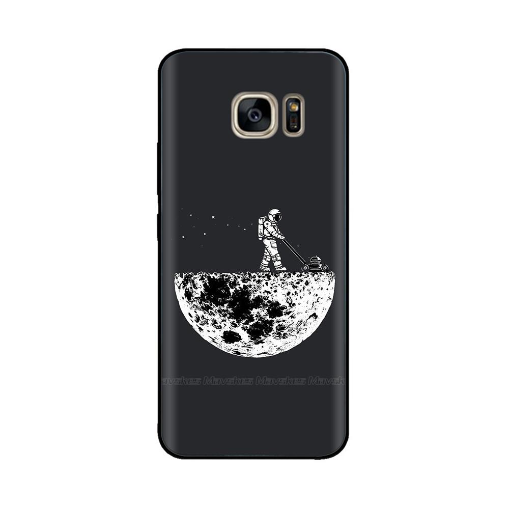 Черный силиконовый чехол для Samsung Galaxy S6 Edge Чехол Мягкая ТПУ крышка для Samsung Galaxy S6 S 6 Edge Чехол Крышка Бампер Coque Para