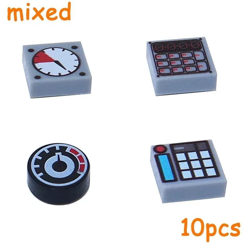Non-Toxic Moc Printed Gauges Controls Center Radar Screen Keypad Letters Numbers Food Wood Grain Gold Silver Bricks Dollar Building Blocks