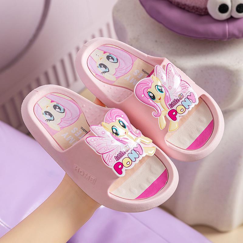 Нескользящие летние тапочки My Little Pony для девочек - Мультяшные шлепанцы для дома