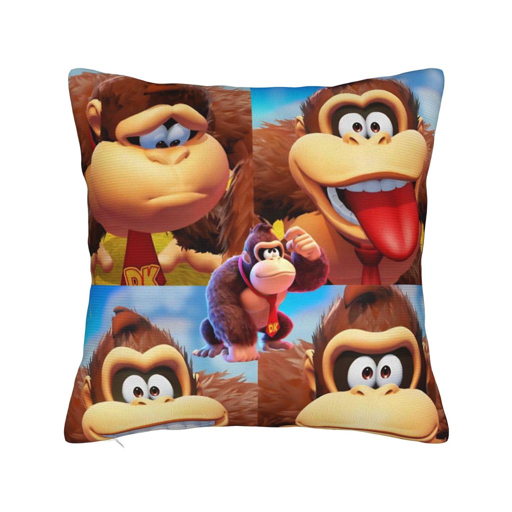 Декоративные наволочки Игры Donkey Kongs Bananza Мерч для дома Наволочка для декоративной подушки Прямая поставка Несколько размеров