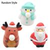 Squeeze Toy Cute Santa Claus Snowman Elk Squishes Toy Soft TPR Stress Relief Vent Toys Fidget Bubble Christmas Decompression Toy Christmas Gift