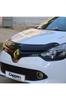 FOR Renault Clio 4 2012 To 2020 Front Hood Protection Spoiler Front Bug Shield Hood Deflector Guard Glossy Black