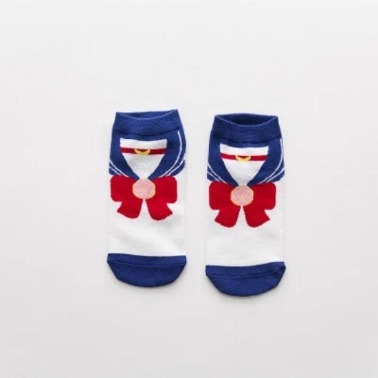 New Cute Cartoon Breathable Soft Cotton Women Sailor Moon Ice Moon Female Girls Spring Autumn Funny Sweet Socks Dropship